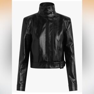 HUDSON womens Brooks Nader Sarah Jane Leather Jacket